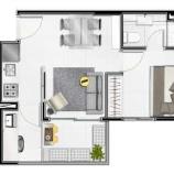 Apartamento à venda com 1 quarto, 33m² - Foto 2