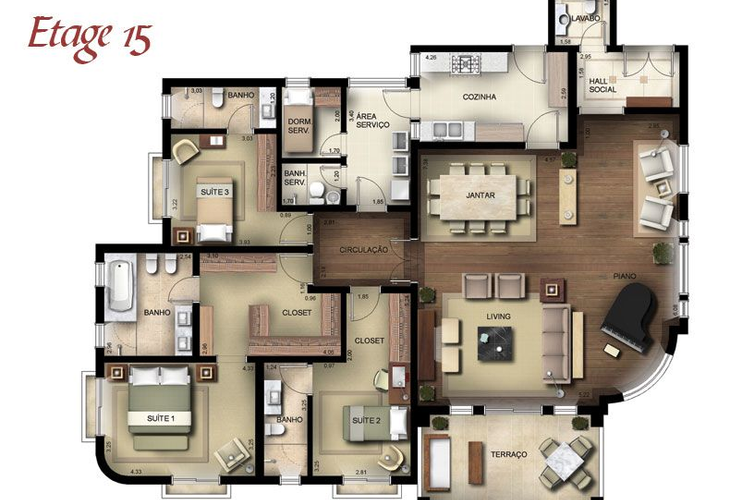 Apartamento à venda com 2 quartos, 157m² - Foto 11