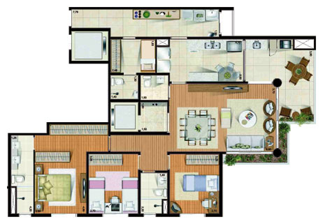 Apartamento à venda com 3 quartos, 132m² - Foto 6