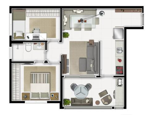 Apartamento à venda com 2 quartos, 58m² - Foto 6