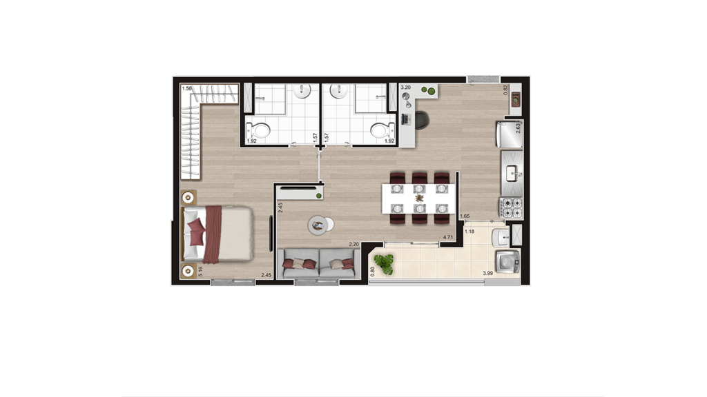 Apartamento à venda com 2 quartos, 42m² - Foto 27