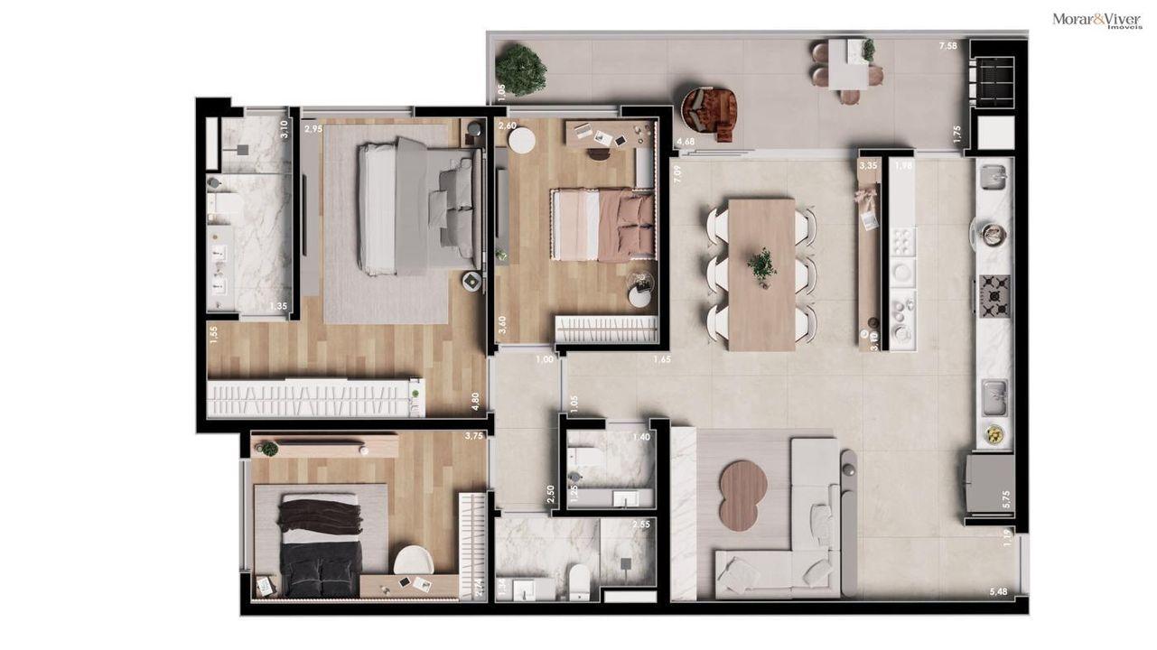 Apartamento à venda com 3 quartos, 115m² - Foto 31