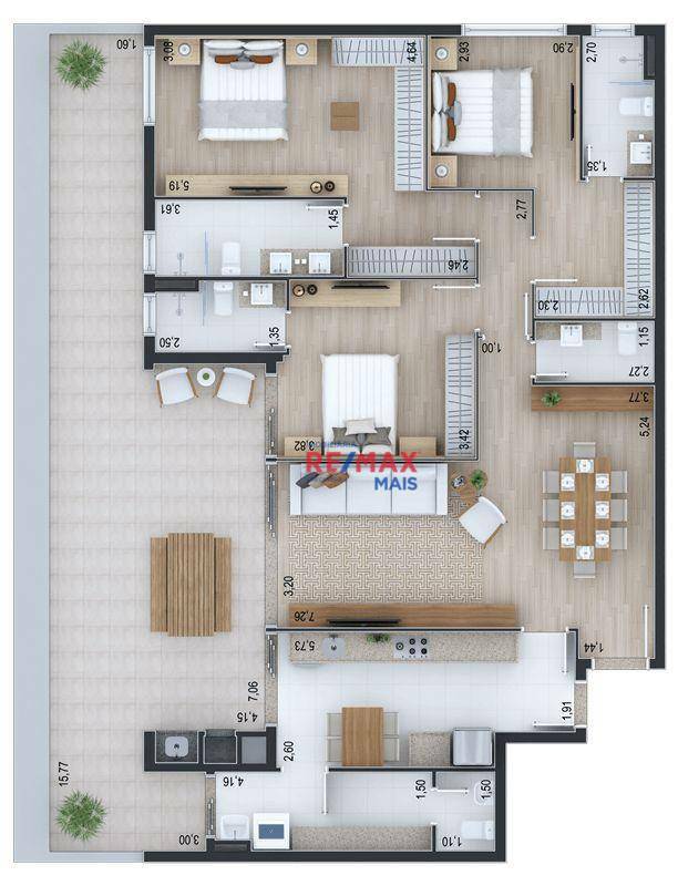 Apartamento à venda com 3 quartos, 143m² - Foto 50