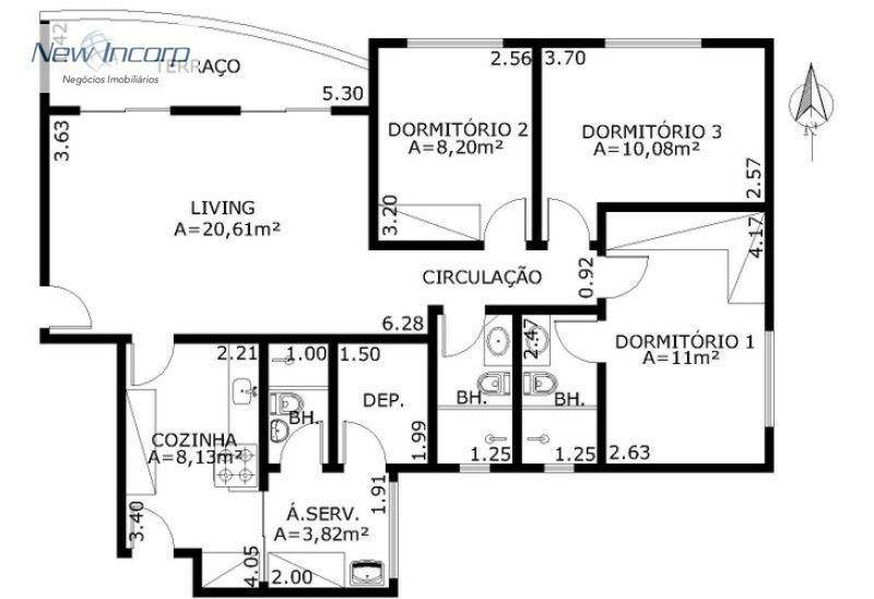 Apartamento à venda com 3 quartos, 98m² - Foto 55