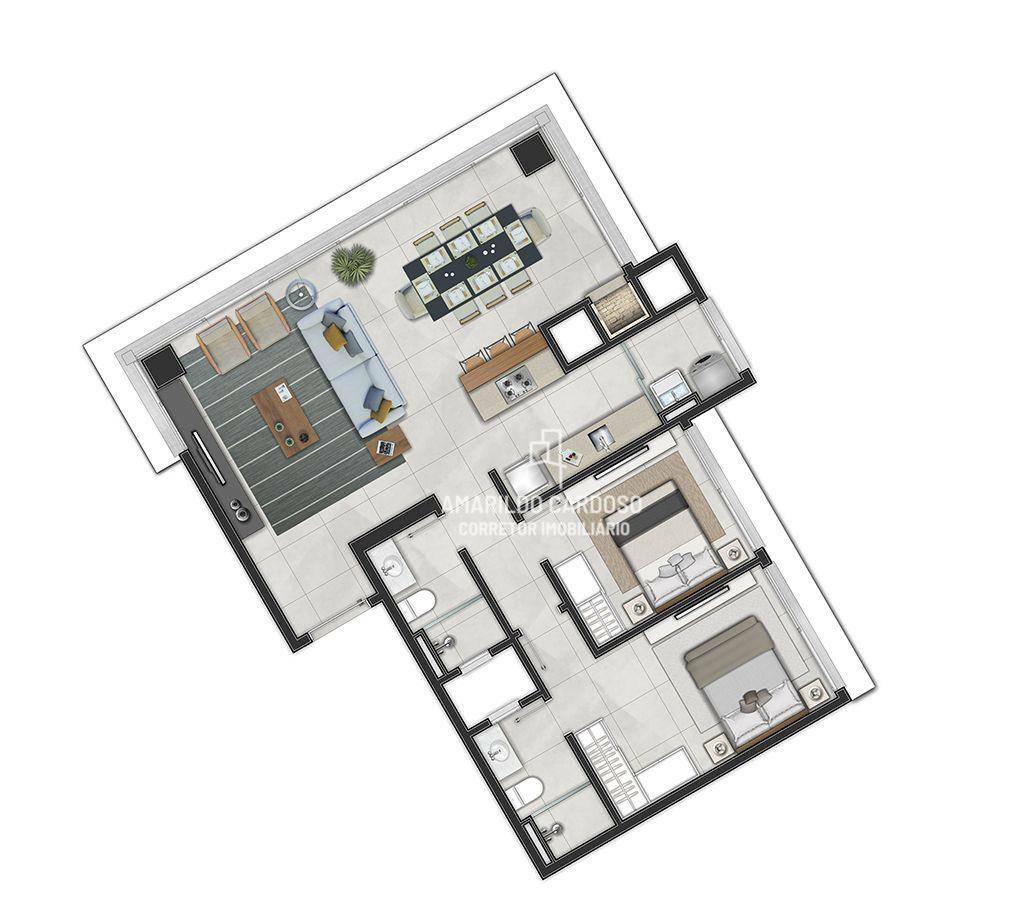 Apartamento à venda com 2 quartos, 83m² - Foto 14