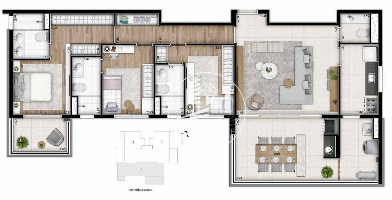 Apartamento à venda com 3 quartos, 120m² - Foto 20