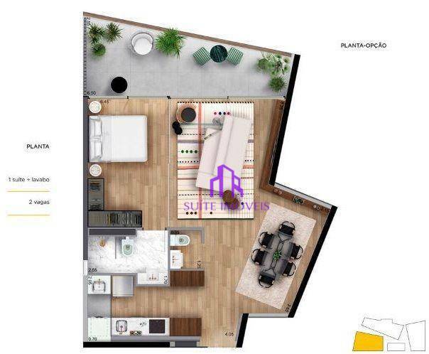 Apartamento à venda com 1 quarto, 69m² - Foto 11