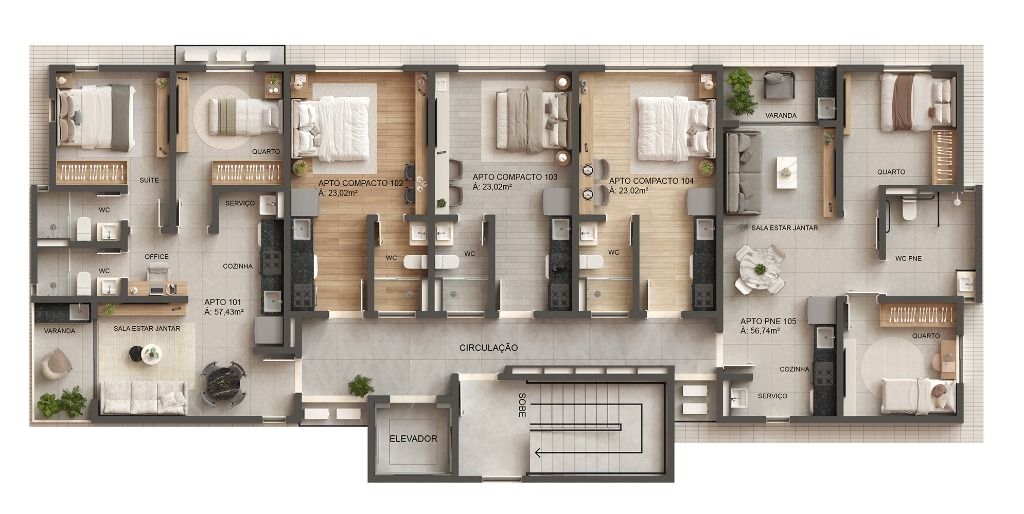 Apartamento à venda com 2 quartos, 97m² - Foto 8