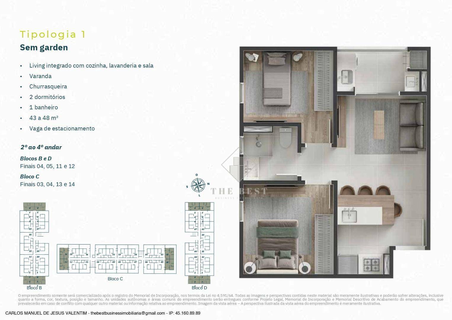 Apartamento à venda com 2 quartos, 43m² - Foto 23