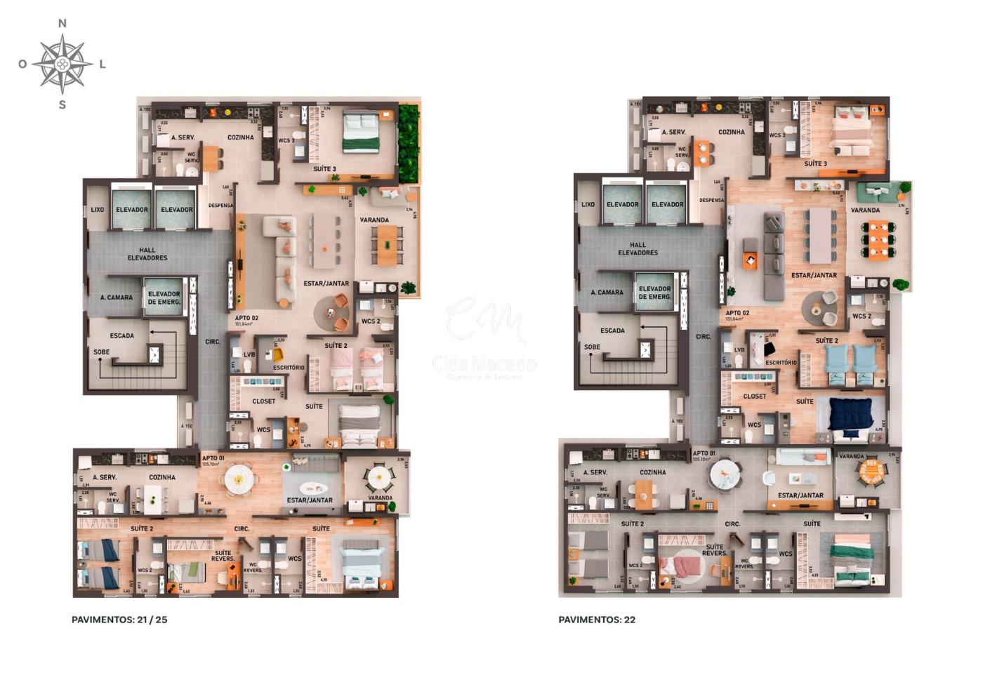 Apartamento à venda com 2 quartos, 68m² - Foto 26