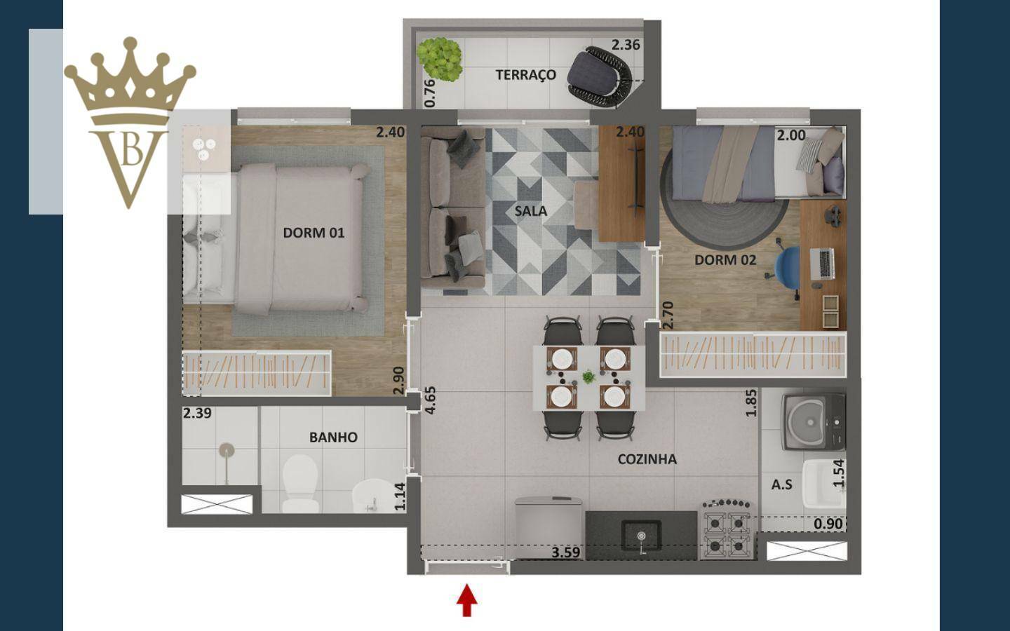 Apartamento à venda com 1 quarto, 35m² - Foto 23