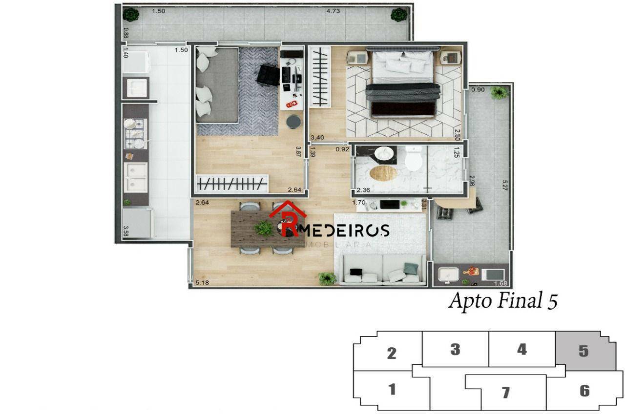 Apartamento à venda com 2 quartos, 61m² - Foto 16