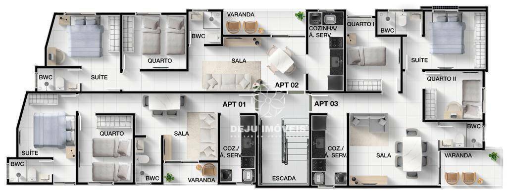 Apartamento à venda com 3 quartos, 66m² - Foto 8