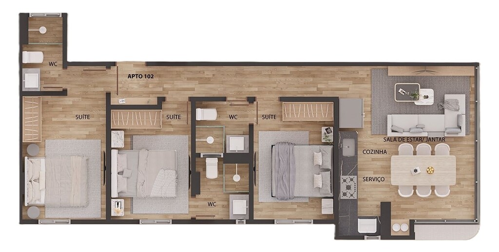 Apartamento à venda com 2 quartos, 59m² - Foto 29