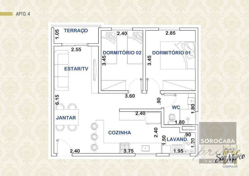 Apartamento à venda com 2 quartos, 61m² - Foto 12