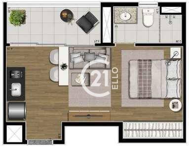 Apartamento para alugar com 1 quarto, 31m² - Foto 8