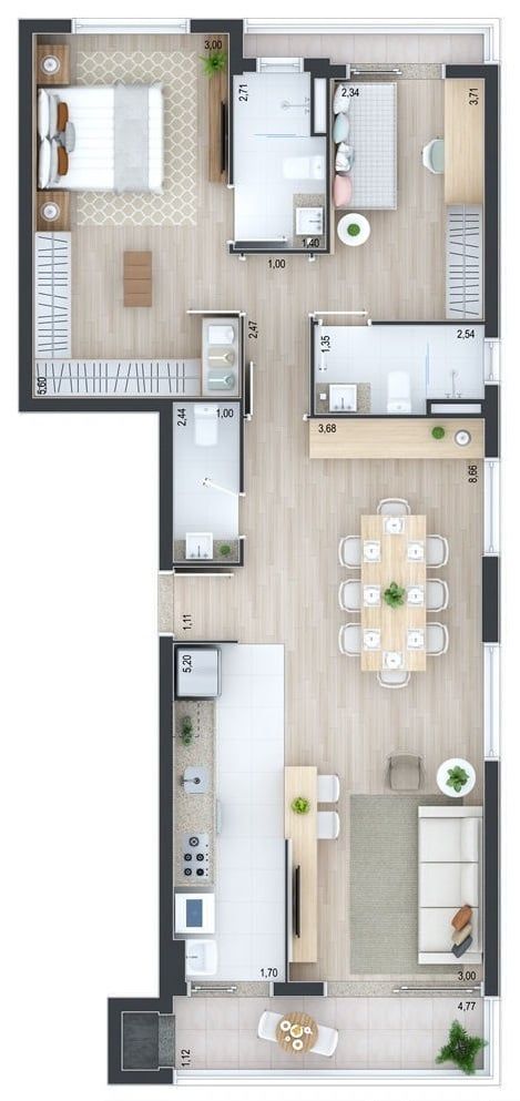 Apartamento à venda com 3 quartos, 100m² - Foto 15