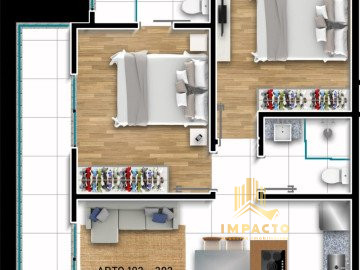 Apartamento à venda com 2 quartos, 60m² - Foto 4