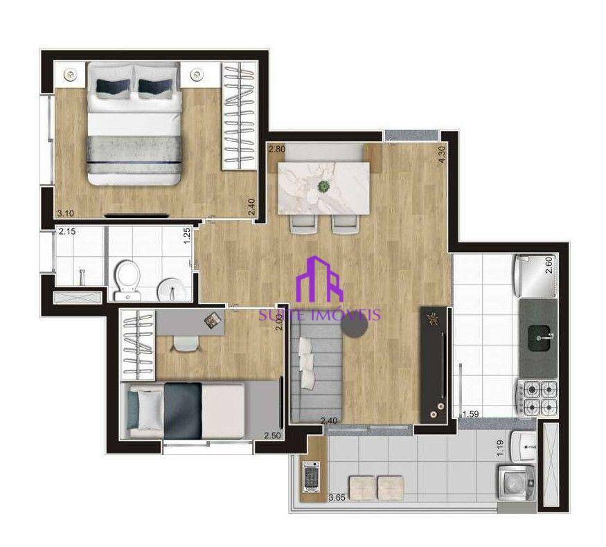 Apartamento à venda com 2 quartos, 39m² - Foto 28