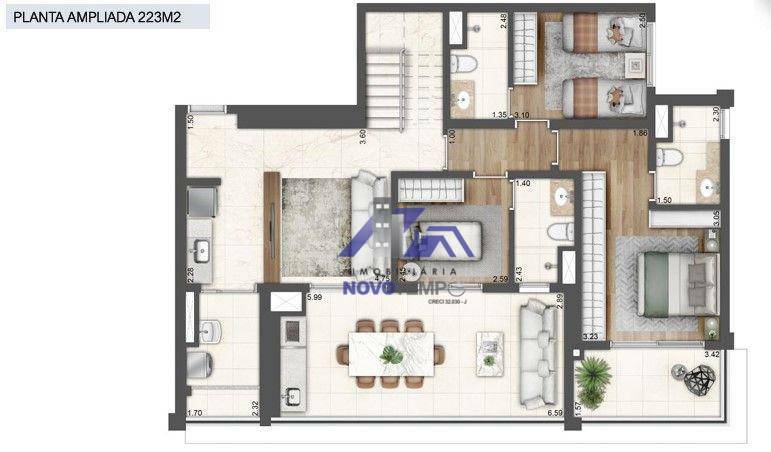 Apartamento à venda com 3 quartos, 223m² - Foto 15