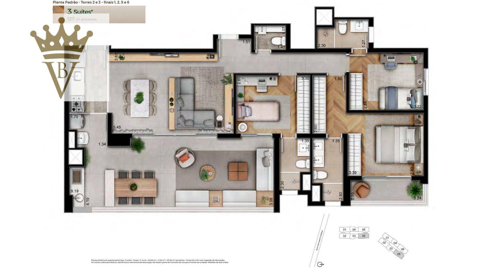 Apartamento à venda com 4 quartos, 127m² - Foto 24