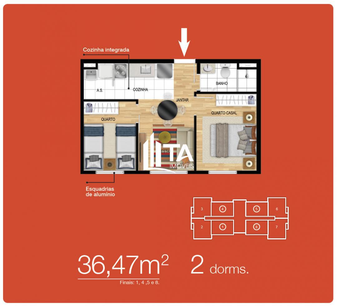 Apartamento para alugar com 2 quartos, 36m² - Foto 18