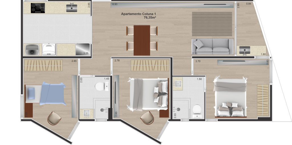 Apartamento à venda com 3 quartos, 76m² - Foto 18