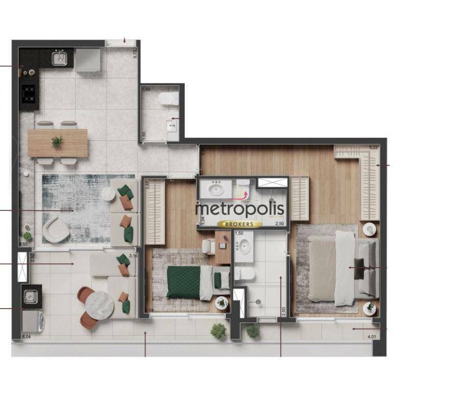 Apartamento à venda com 2 quartos, 75m² - Foto 16