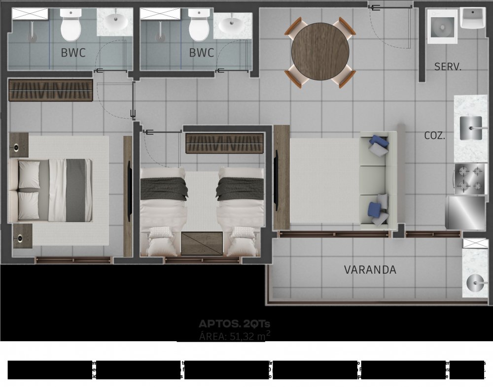 Apartamento à venda com 2 quartos, 28m² - Foto 11