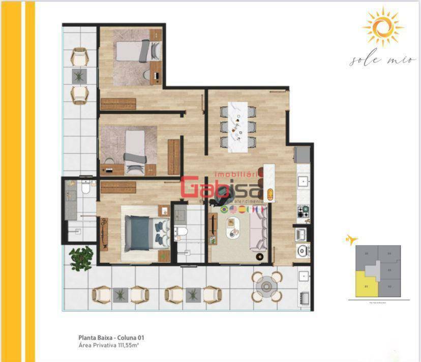 Apartamento à venda com 3 quartos, 112m² - Foto 12