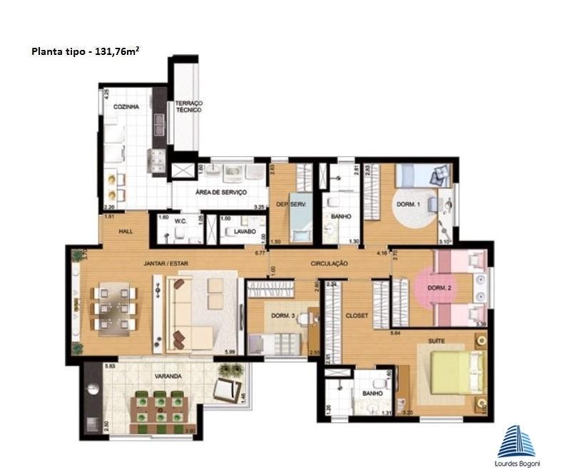 Apartamento à venda com 4 quartos, 131m² - Foto 9