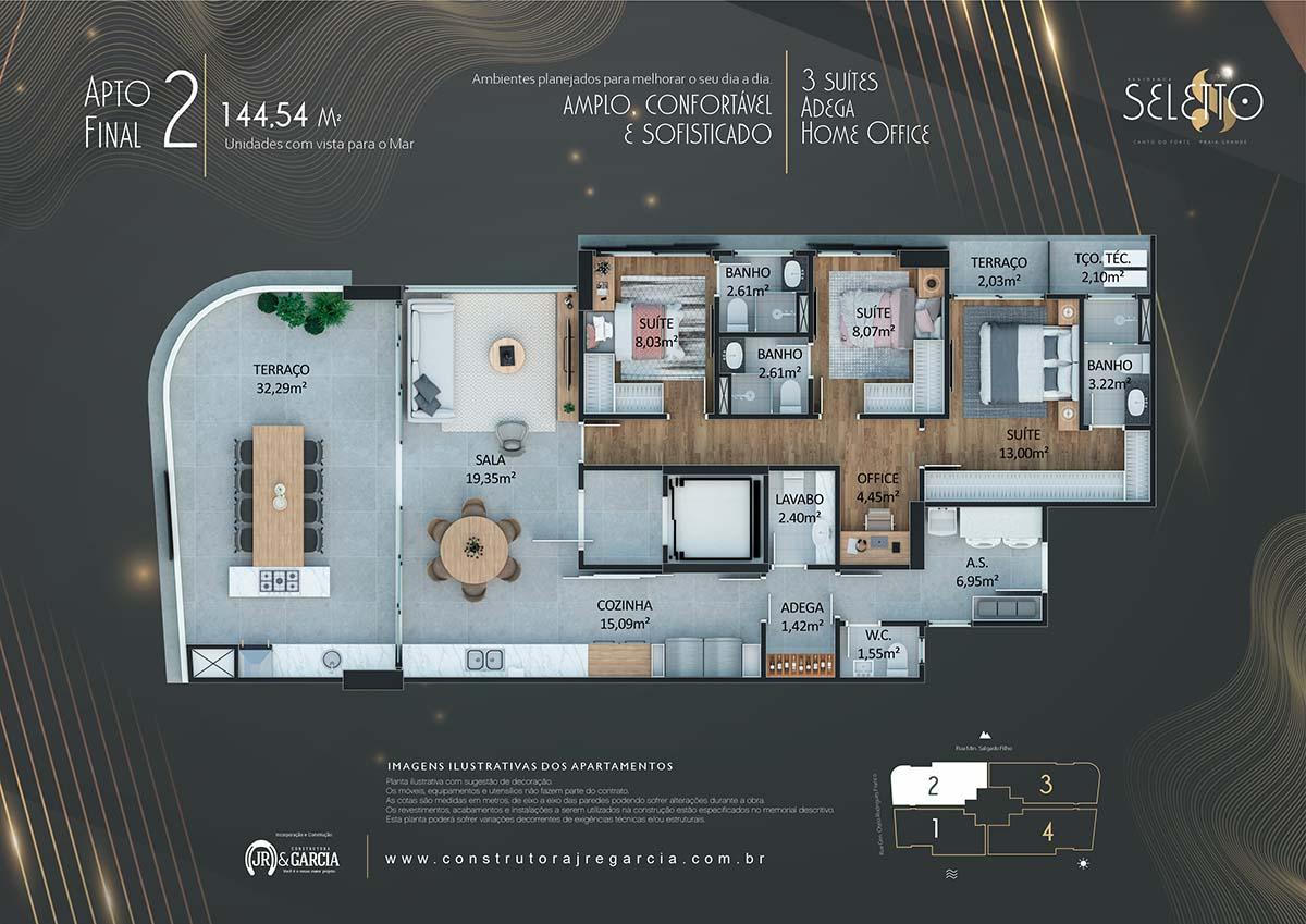 Apartamento à venda com 3 quartos, 151m² - Foto 8