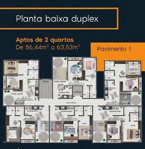 Apartamento à venda com 2 quartos, 56m² - Foto 14