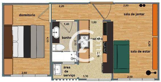 Apartamento à venda com 1 quarto, 50m² - Foto 22