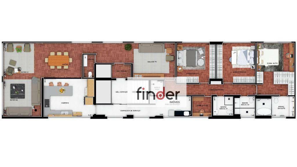 Apartamento à venda com 3 quartos, 231m² - Foto 45