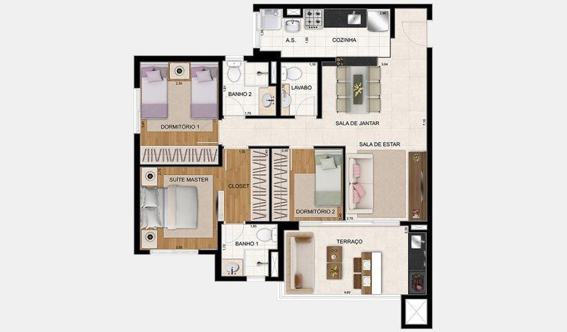 Apartamento à venda com 3 quartos, 106m² - Foto 28