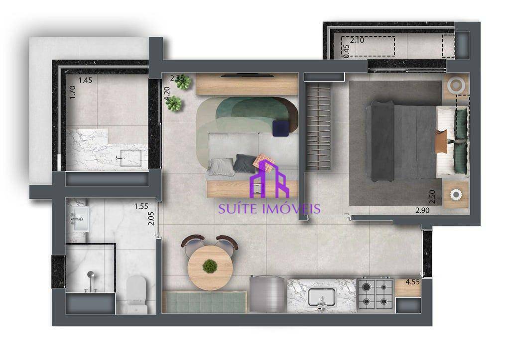 Apartamento à venda com 1 quarto, 32m² - Foto 31