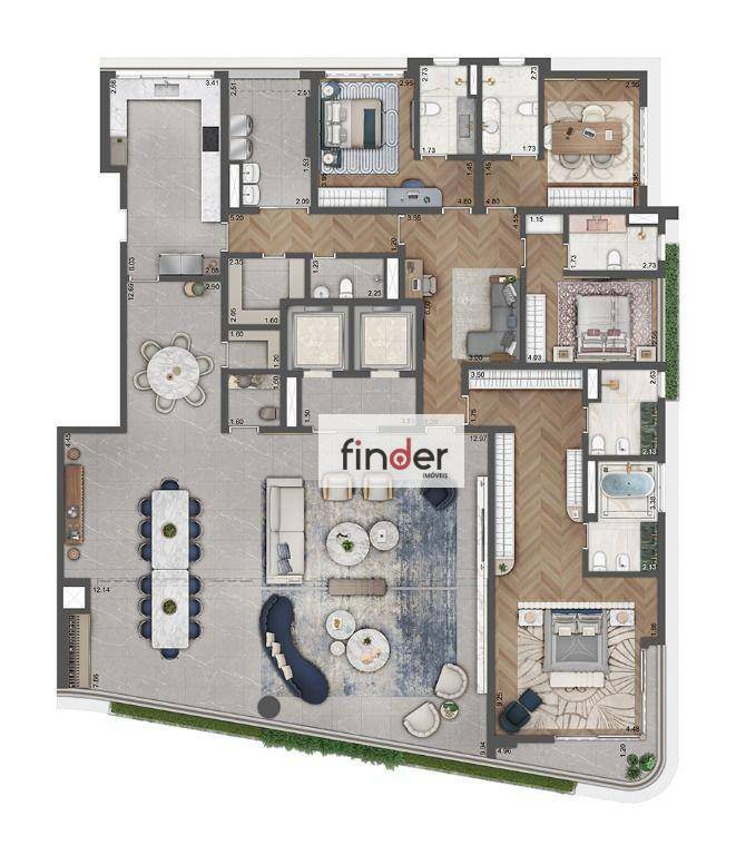 Apartamento à venda com 4 quartos, 360m² - Foto 27