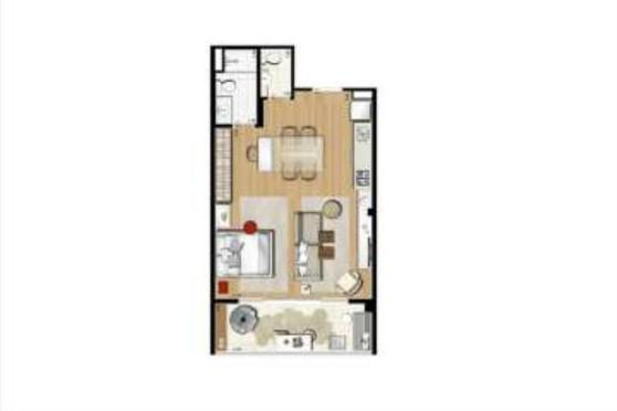 Apartamento à venda com 1 quarto, 54m² - Foto 13