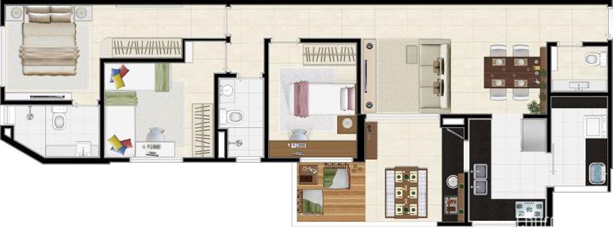 Apartamento à venda com 3 quartos, 89m² - Foto 13