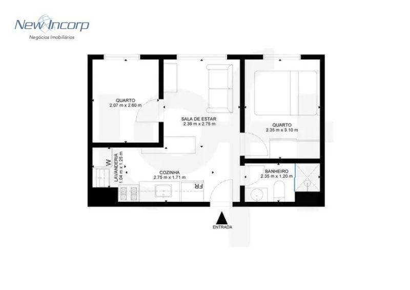 Apartamento à venda com 2 quartos, 34m² - Foto 30