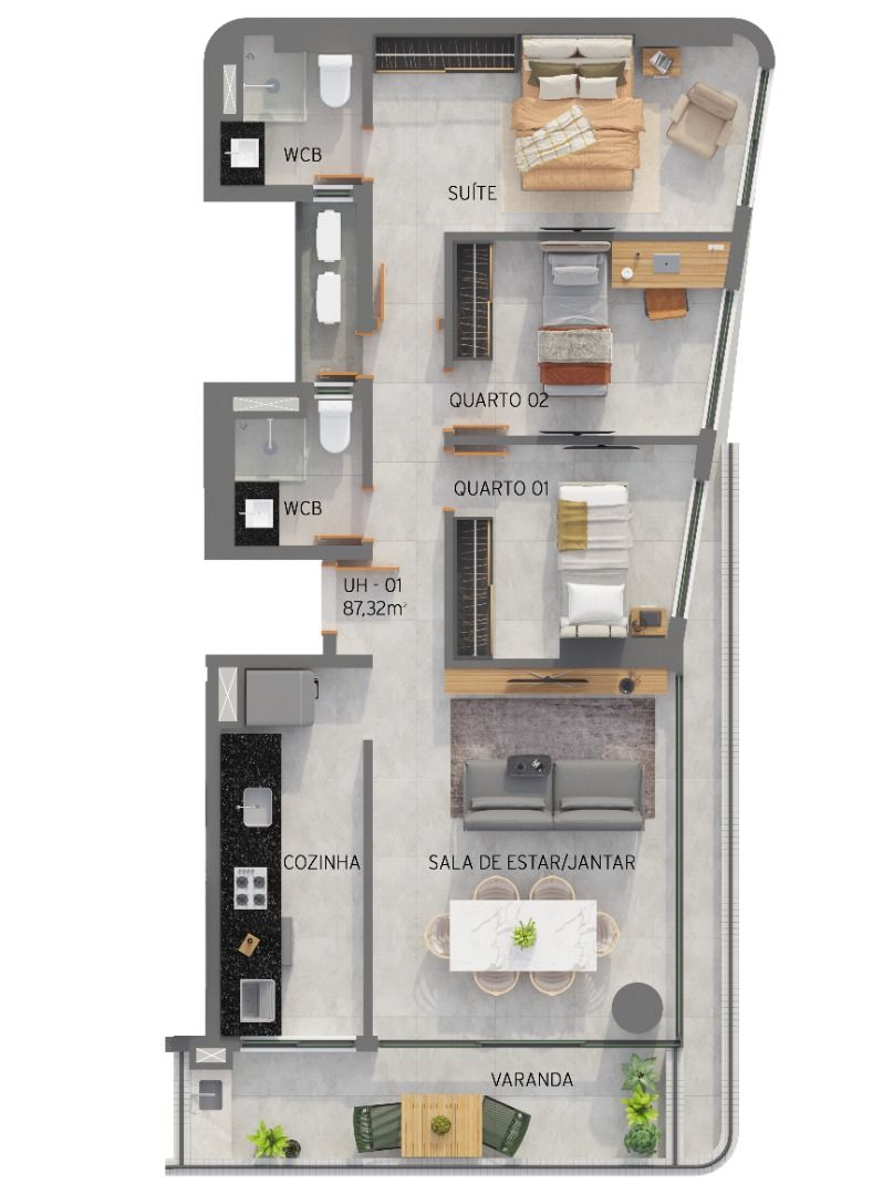 Apartamento à venda com 3 quartos, 87m² - Foto 94