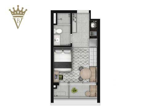 Kitnet e Studio à venda com 1 quarto, 25m² - Foto 14