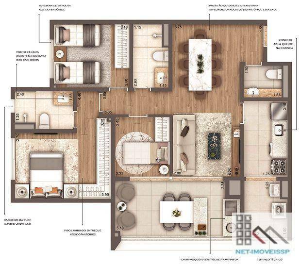 Apartamento à venda com 3 quartos, 89m² - Foto 36