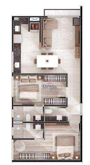 Apartamento, 2 quartos, 62 m² - Foto 5