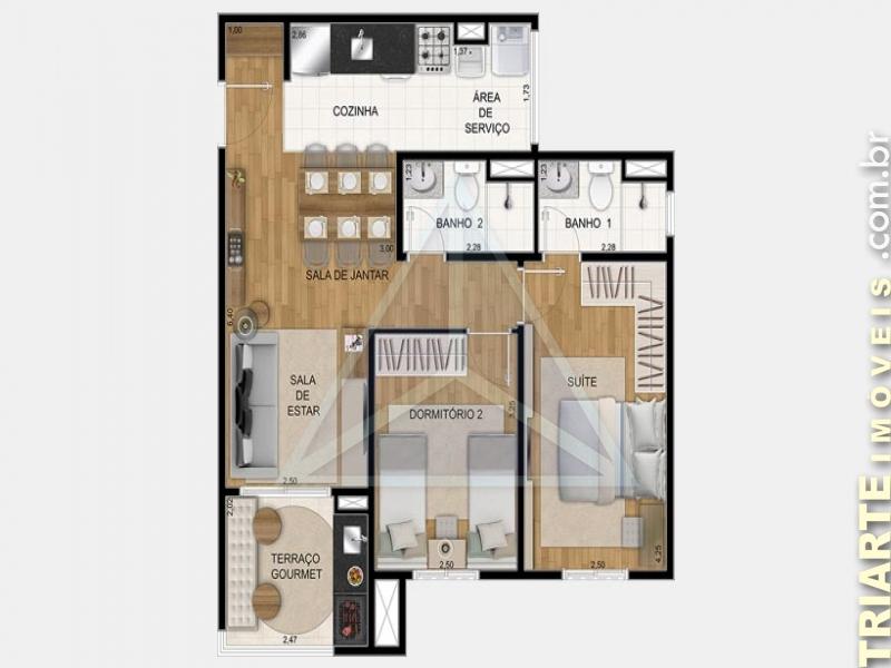 Apartamento à venda com 2 quartos, 61m² - Foto 11