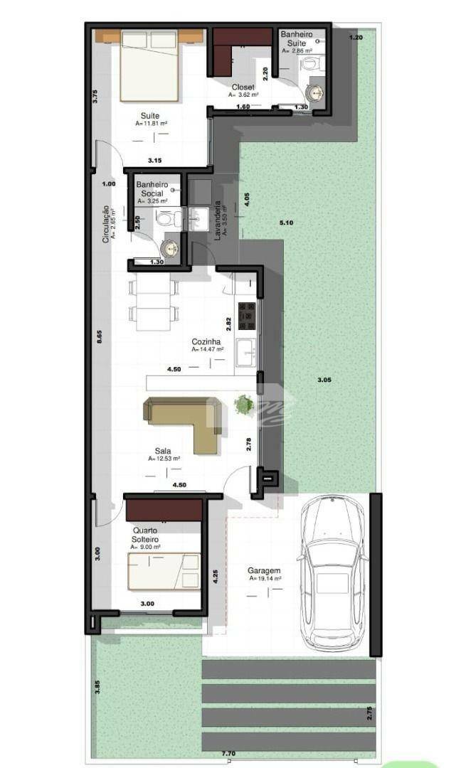 Casa à venda com 2 quartos, 90m² - Foto 2