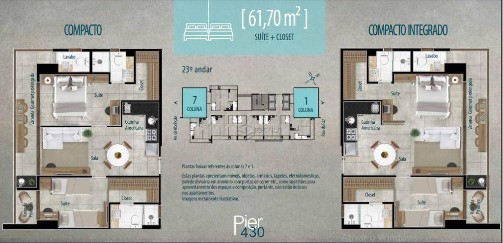Apartamento à venda com 1 quarto, 38m² - Foto 69