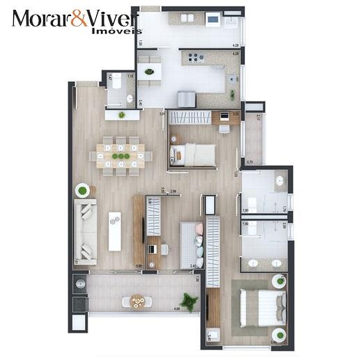 Apartamento à venda com 3 quartos, 106m² - Foto 11