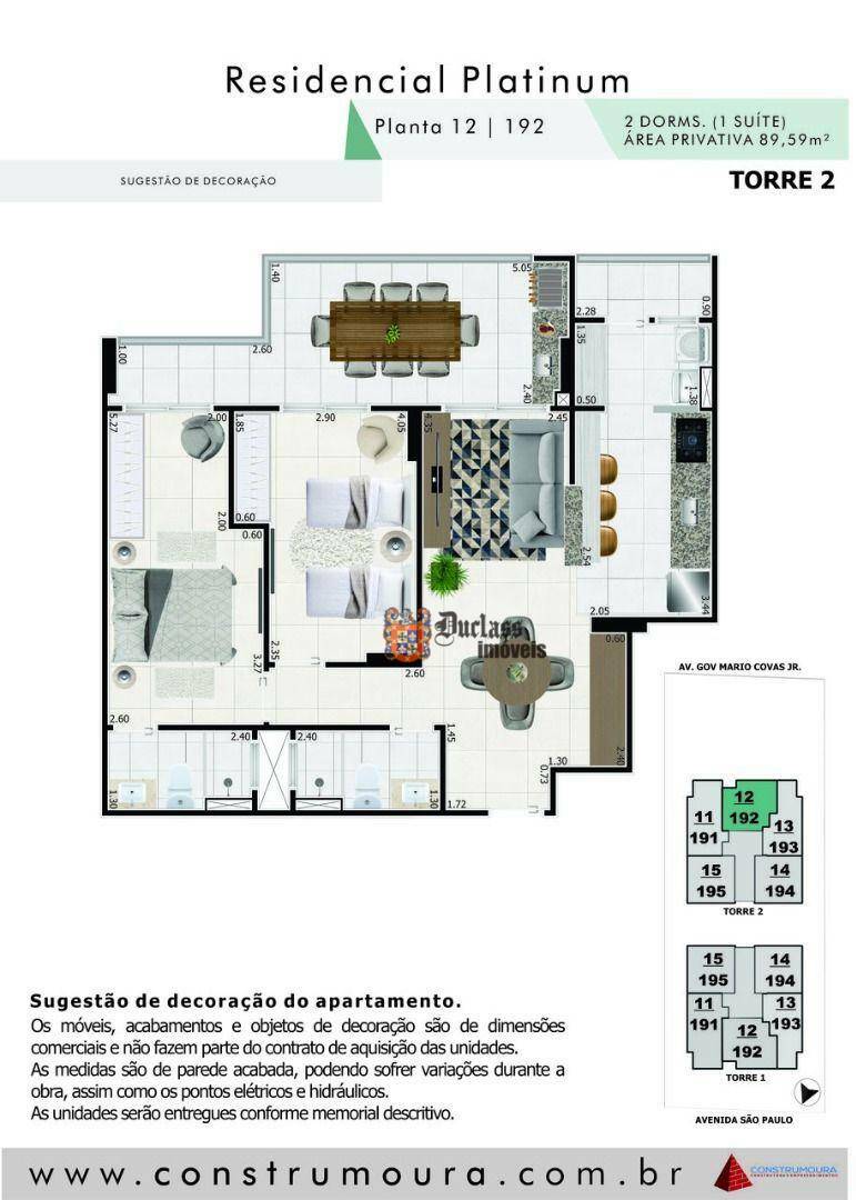 Apartamento à venda com 2 quartos, 89m² - Foto 23